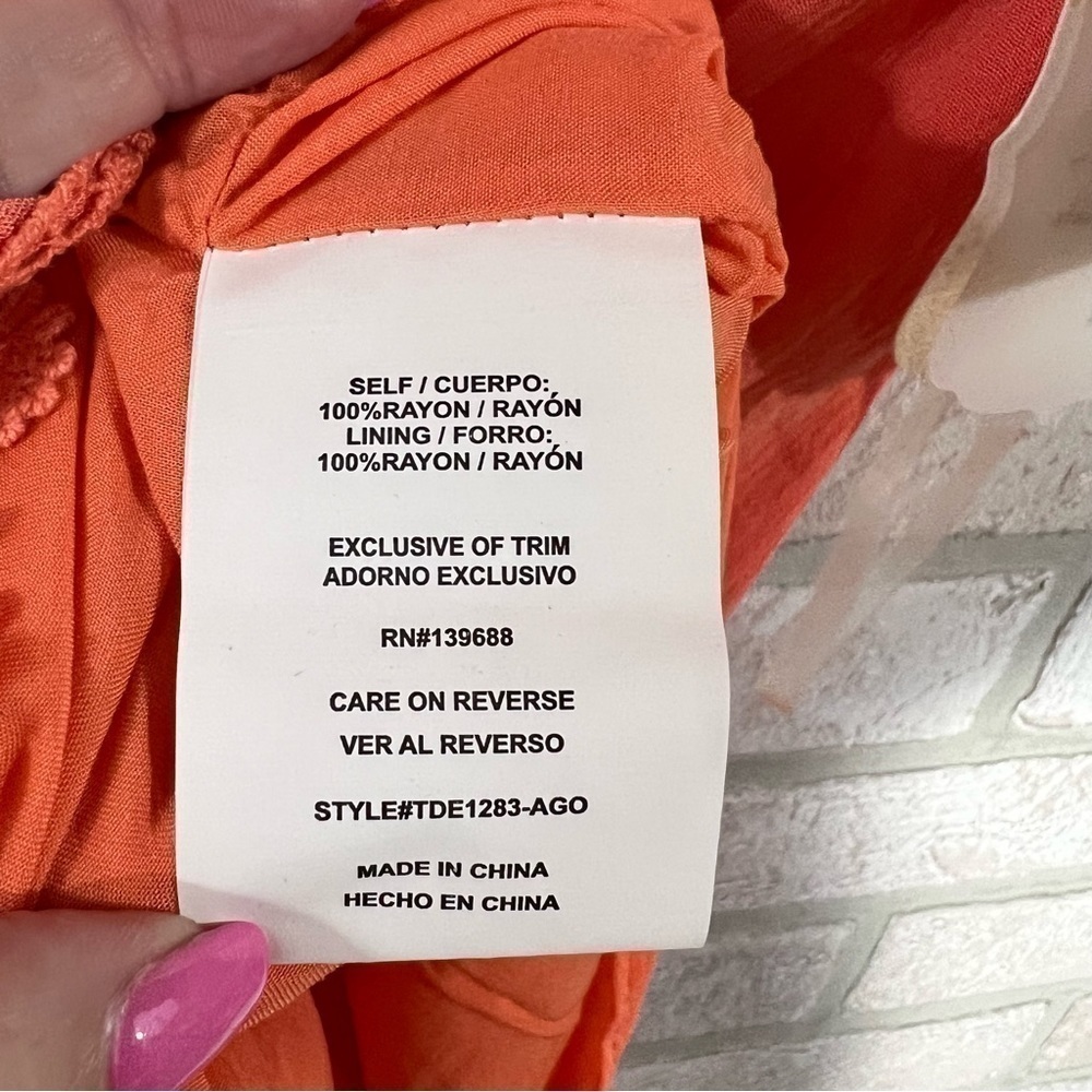 Altar’d State NWT Peach Lace Accent Sleeveless Romper Size M - Picture 13 of 15